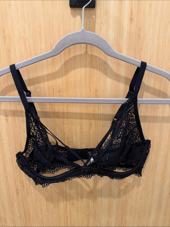 Adore Me Other - Adore Me Black Lace Strappy Bralette
